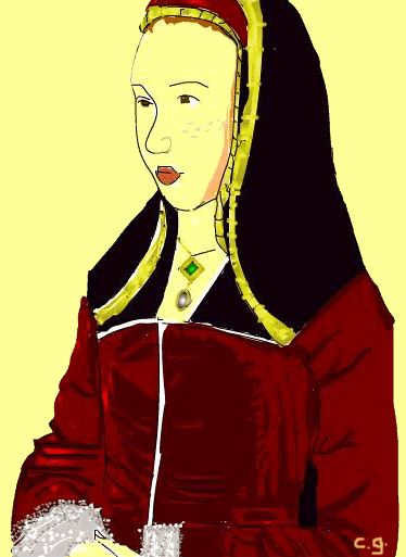 "il.lustració" dibuix de la reina Juana